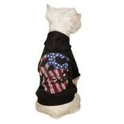 Angle View: Zack & Zoey UM6957 16 17 Americas Pup Skull Hoodie M Blk