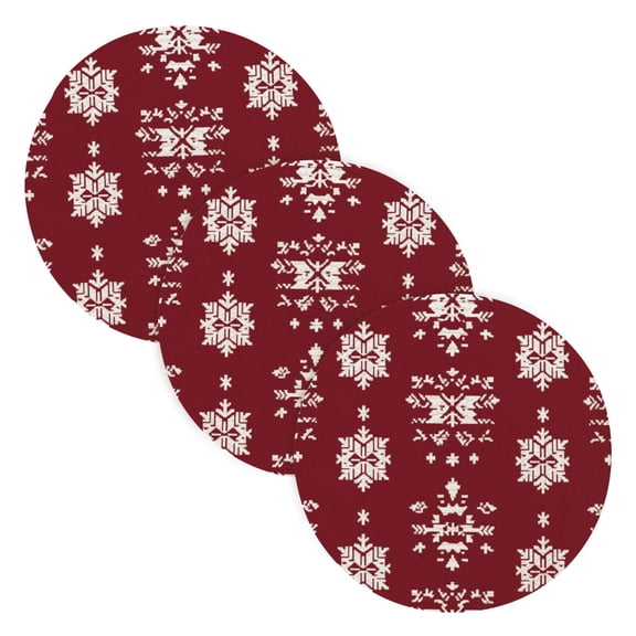 BZSMCE Mats for Pots,Pans Place Snowflake Simple Style Pattern Pot Mats