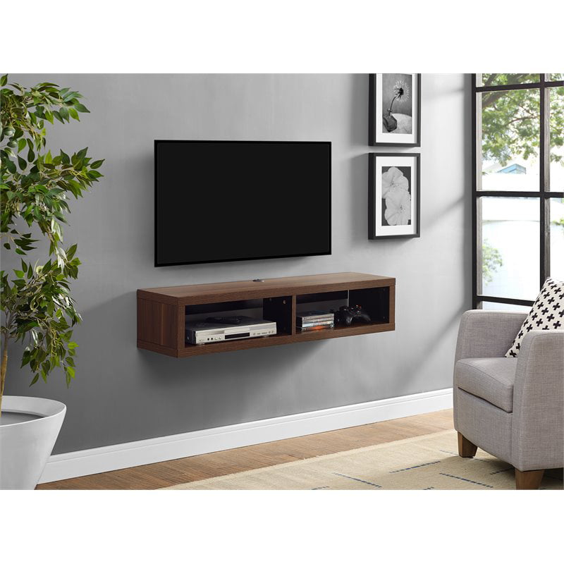 Martin Furniture Floating TV Console 48, Light Brown