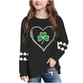 thumbnail image 1 of Blusas y camisas de manga larga con cuello redondo, moda del Día de San Patricio, blusa informal con estampado bonito de manga larga para niños y niñas., 1 of 5