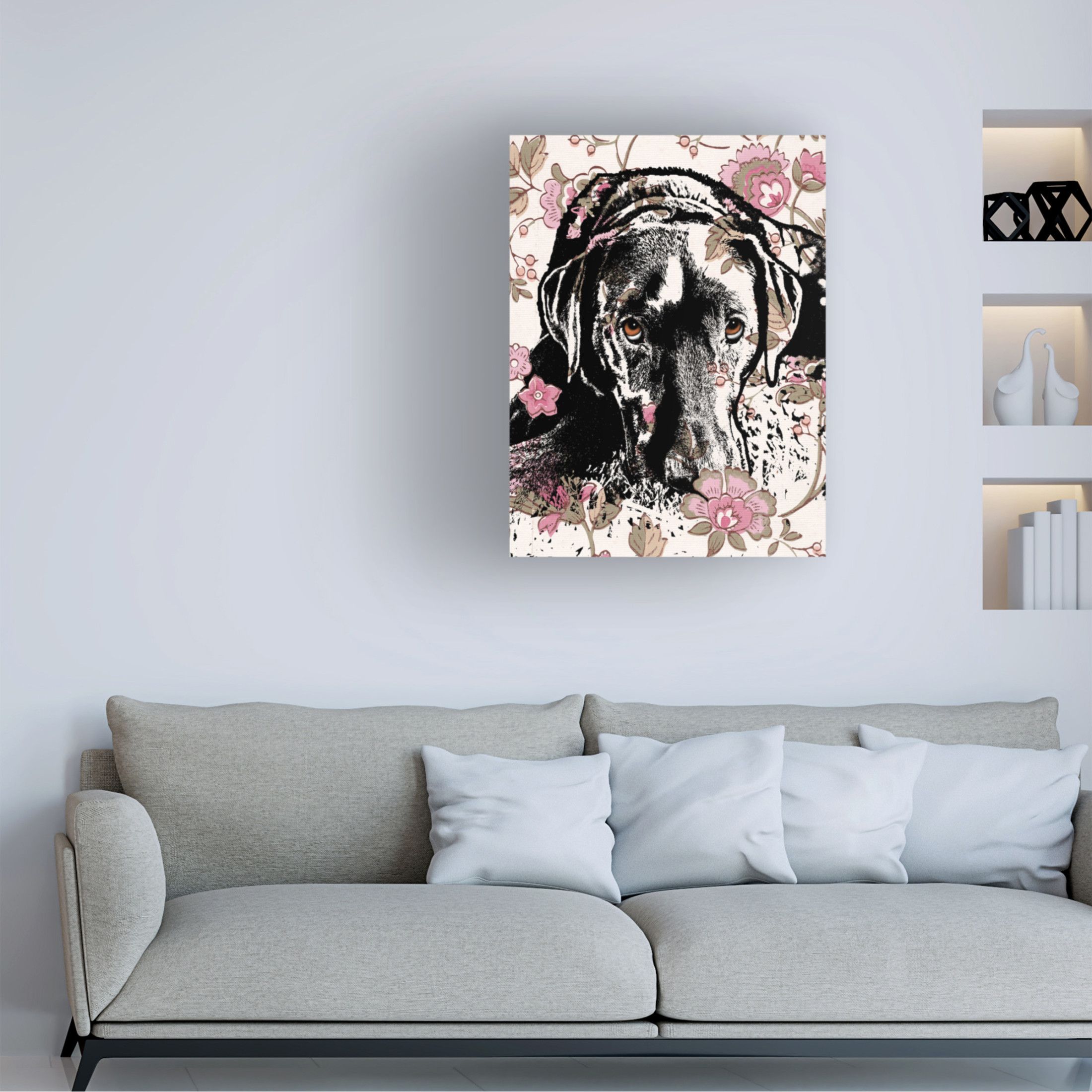 Canvas Wall Art - Dean Russo 'The Lie Down Lab' Wall Art for Living Room, Bedroom, or Office Décor by Trademark Fine Art - 18 x 24 Inches