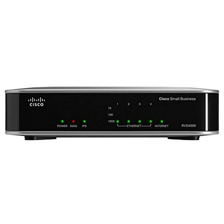 Cisco Small Business RVS4000 4-port Gigabit Security Router - VPN - router - desktop (RVS4000) (Best Router For Small Business Networking)