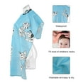 thumbnail image 4 of Tablier de Coiffure pour Enfants Imperméable en Tissu pour Cheveux Cape de Salon de Coupe pour Enfant Cape de Teinture pour Cheveux pour Barbier Bleu, 4 of 6