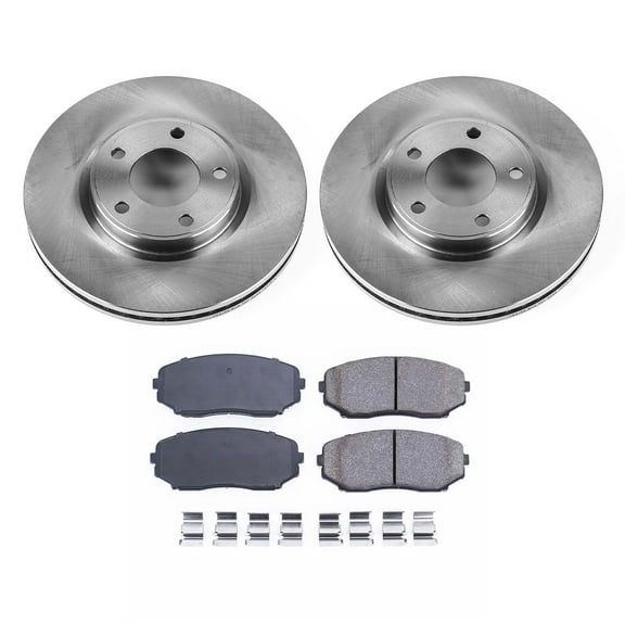 Ultimate Brakes Front Ceramic Brake Pad and Rotor Kit with Hardware WM80232