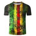thumbnail image 3 of Binmer Chemise Imprimée à Manches Courtes pour Hommes Col Rond, 3 of 4