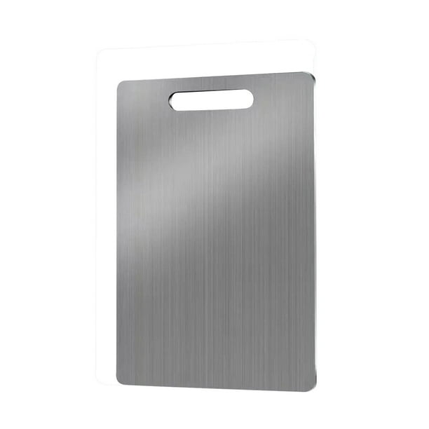 Tablas de Corte para Mesa de Corte de Titanio de Cocina - Mesa de Corte de Acero Inoxidable de Cocina 304 Suspensión de Seguridad de Lavavajillas de Grado Alimentario de Carne, Frutas Y Verduras