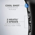 thumbnail image 3 of Conair Turbo Styler Ionic Shine Hair Dryer, 1875 Watts, Concentrator & Diffuser Included, 3 of 8
