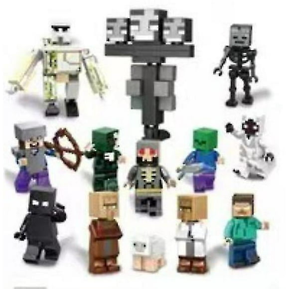 Vorallme Minecraft Compatible Lego Minifigure Set-13 Minifigures