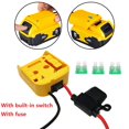 thumbnail image 5 of 1pc Battery Adapter With Fuse And Built-in Switc For Dewalt 18V/20V Max Battery Adapter Dock Power Connector DCB205, 5 of 5