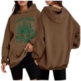 thumbnail image 1 of WEAIXIMIUNG Custom Sweatshirt Front and Back Ladies Christmas Series Printed Sports Hooded Long Sleeve Hoodie Lady, 1 of 4