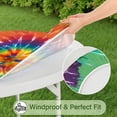 thumbnail image 5 of Colorful Tie Dye Pattern Round Fitted Tablecloth with Elastic Edge,Dining Table Cover Waterproof,Outdoor Round Tablecloth for Camping,Dining,Indoor and Outdoor, 5 of 7