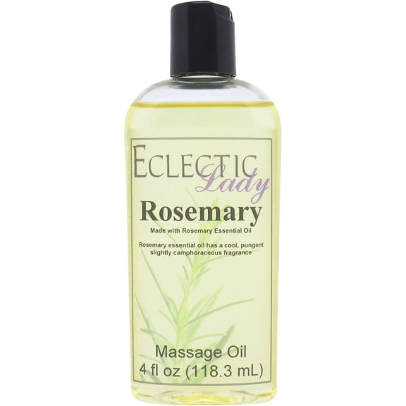 Rosemary Massage Oil by Eclectic Lady, 4 oz, Sweet Almond Oil and Jojoba Oil