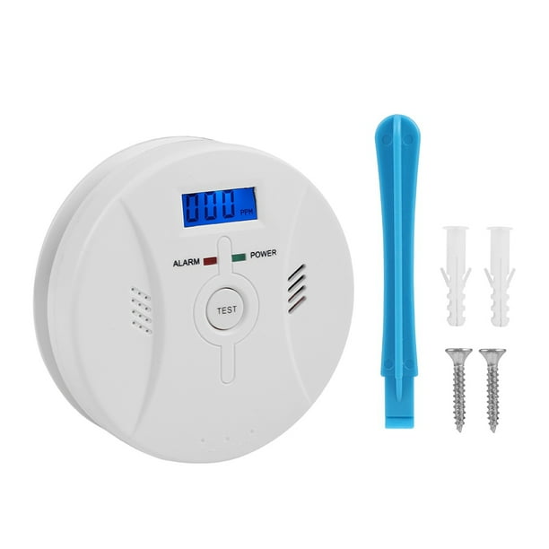 Alarma de humo de monóxido de carbono Jadeshay Plástico ABS Blanco