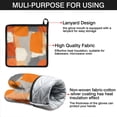 thumbnail image 7 of Orange and Grey Abstract Art Artwork Kitchen Oven Mitt and Pot Holder Sets 2 Pcs for Baking, Cooking and Grilling, Heat Resistant Up To 392 °F, 7 of 7