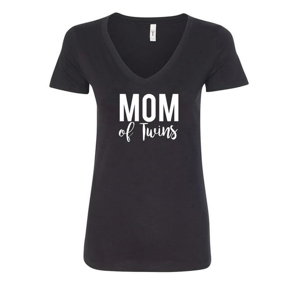 Mom of Twins Womens V-Neck Tee
