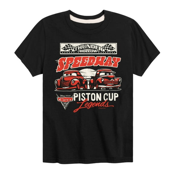 Disney's Cars - Thunder Hollow Piston Cup - Boy's Toddler And Youth Short Sleeve Graphic T-Shirt