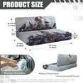 thumbnail image 7 of FOR U DESIGNS Raven Rose Pattern 2 Pack RV Dinette Cushion Covers Washable Camper Cushion Slipcover Scratch-Resistant Sofa Chair Cover Camper Seat Covers Dinette Booth, 7 of 7
