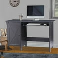 thumbnail image 2 of Pemberly Row Farmhouse 1-Door Wood Writing Desk in Espresso, 2 of 7