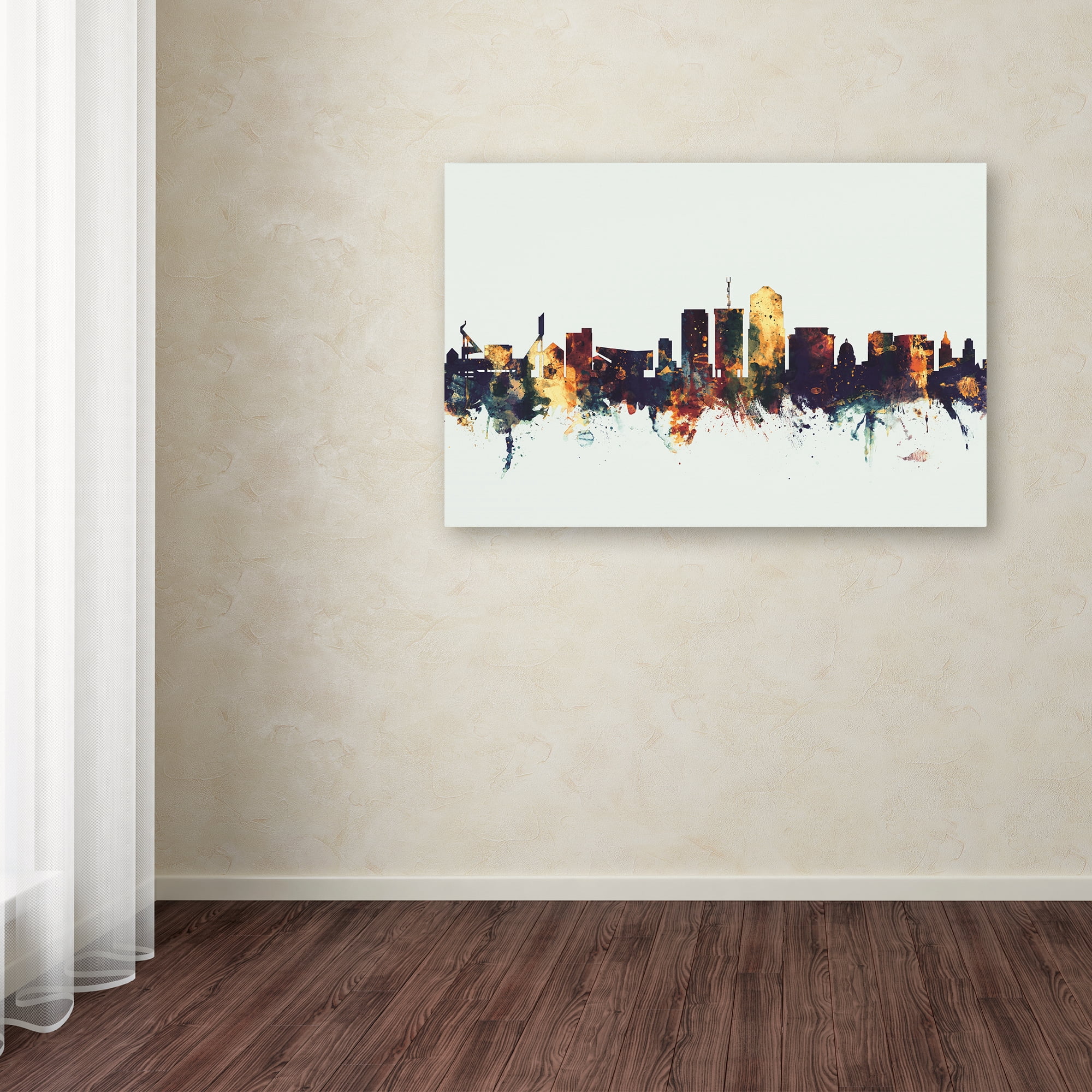 Trademark Fine Art 'Tucson Arizona Skyline II' Canvas Art by Michael Tompsett