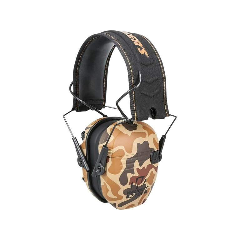 Walker's Razor Slim Electronic Ear Muffs, Camo, Low Profile, Adult