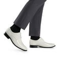 thumbnail image 6 of BURUDANI Men's Faux Patent Leather Tuxedo Dress Shoes Classic Lace-up Formal Oxford, 6 of 8