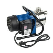 EXTRAUP Stainless Steel Electronic Portable Shallow Well Pump Booster Pump Lawn Sprinkling Pump Home Garden Water Pump (1HP)