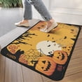 thumbnail image 4 of Happy Halloween Pumpkin Non Slip Washable Door Mat Ghost Boo Spooky Welcome Mat Friendly for Door Kitchen Bathroom Bedroom Crystal Velvet 30x17 Inches, 4 of 7