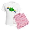 thumbnail image 6 of CafePress - 2Nd Shamrock Women's Light Pajamas - Women's Short Sleeve Print T-Shirt and Pants Light Cotton Pajama Set, 6 of 7