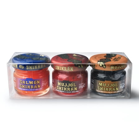 Eurocaviar Shikran 3 x 0.88 oz. Mullet Roe and Smoked Salmon Pearls