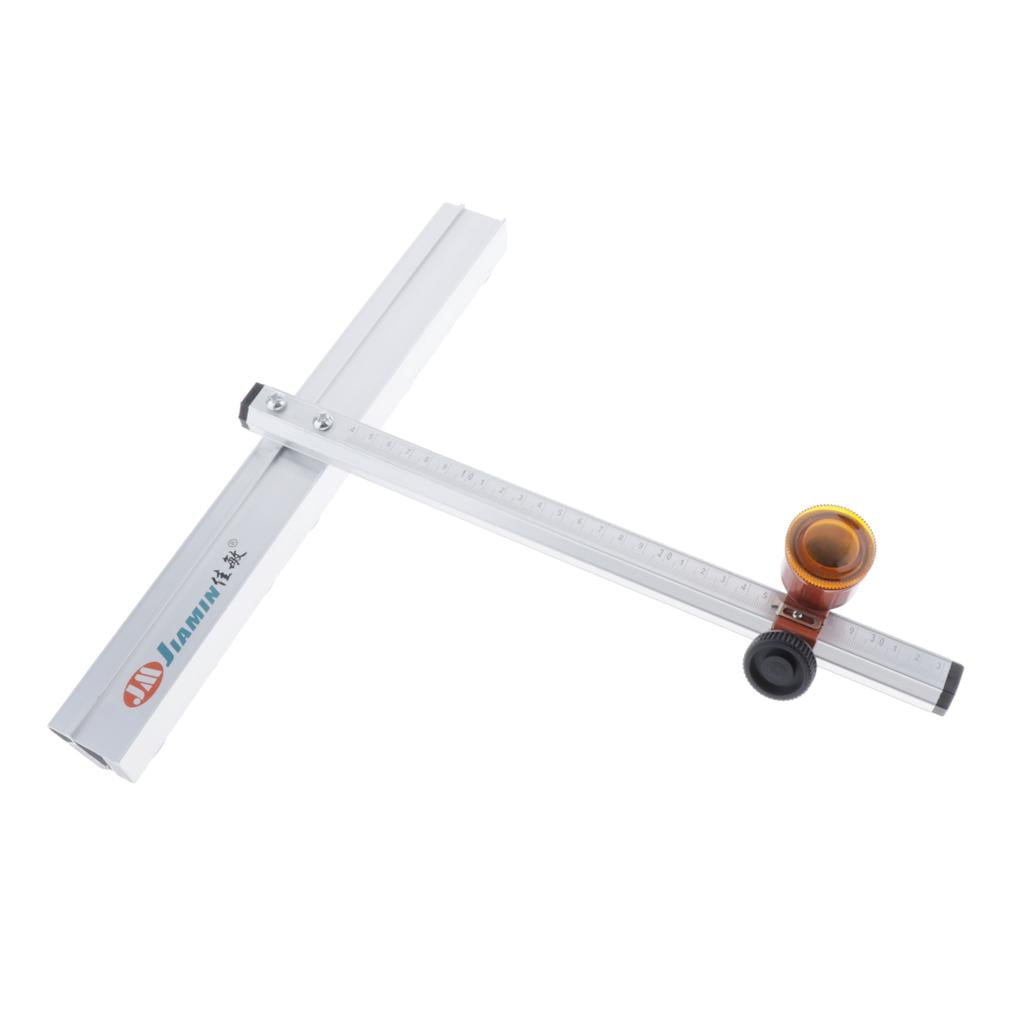 Diamond Tip Circle and Straight Glass Cutter, Adjustable Scaled Glass Cutting Tools for Circle, Small Glass Cutter for Straight Cutting