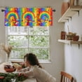 thumbnail image 6 of Valance for Windows LGBT Rainbow Flag of Gay Fist Window Treatment Valances Rod Pocket Curtain Valance for Kitchen, Bathroom, Living Room, Bedroom 54" W x 18" L, 6 of 6