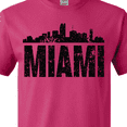 thumbnail image 4 of Inktastic Miami Skyline Grunge T-Shirt, 4 of 5