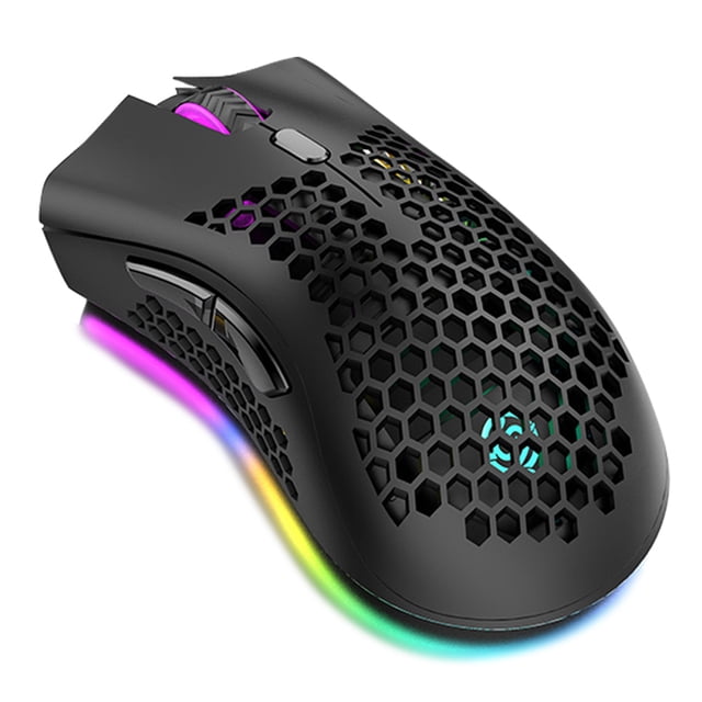 yeacher BM600 Souris Sans Fil à Double Mode avec Éclairage RVB, 2,4G et Bluetooth 5.0, DPI Réglable, Conception Légère, Plusieurs Couleurs Offertes