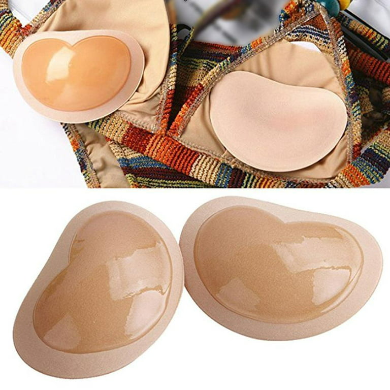 CYOUNG Silicone Adhesive Bra Pads Breast Inserts Breathable Push Up Sticky  Bra Cups for Swimsuits & Bikini Beige at  Women's Clothing store