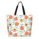 thumbnail image 1 of Balery Peach Bolsa Tote Estilo Estético con Cremalleras, Bolsa de Hombro, Bolsa de Compras Grande y Plegable, 1 of 8