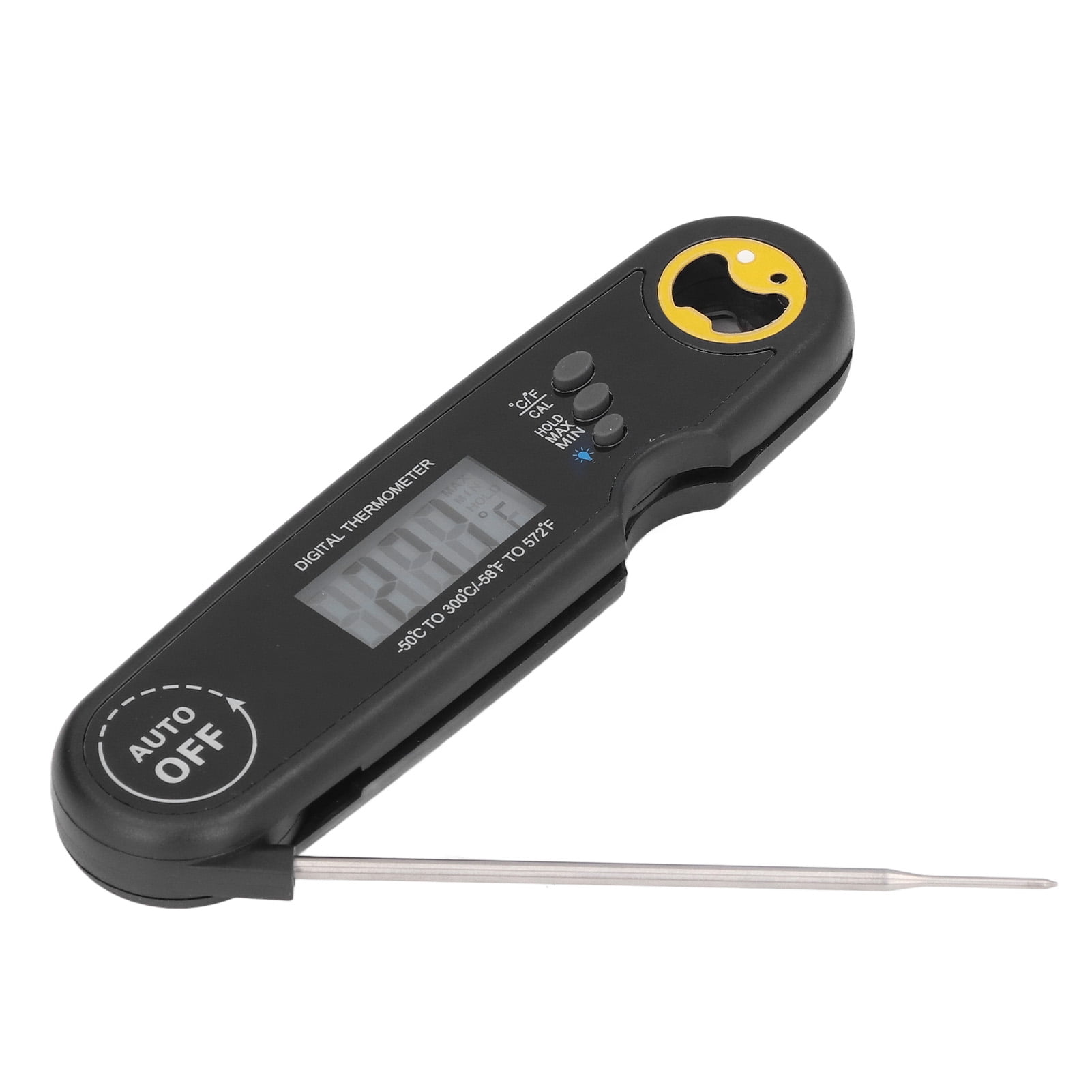 Thermomètre de nourriture Thermomètre pliable thermomètre alimentaire numérique étanche à lire le thermomètre de viande