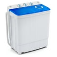 thumbnail image 1 of Costway Portable Washing Machine 17.6 lbs Twin Tub Laundry Washer with Drain Pump Blue, 1 of 10