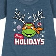 thumbnail image 3 of Teenage Muntant Ninja Turtle - Happy Holidays - Toddler And Youth Girls Fleece Dress, 3 of 5