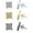 5*5 zirconia, variant on 3 Pairs HipHop Square Stud Earrings for Men Women, Cubic Zirconia, Style T9457