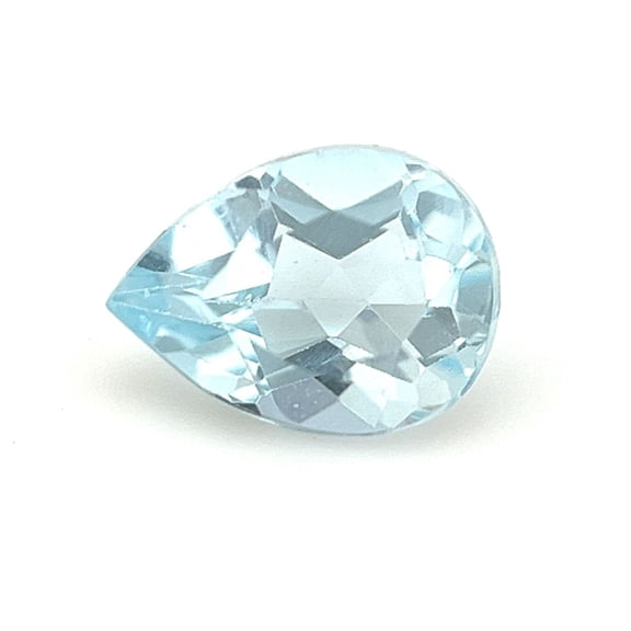 Certified Natural 1.25 Carat Sky Blue Topaz Pear Shape Brilliant Cut 8x6 mm Loose Gemstone December Birthstone