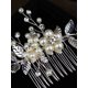 thumbnail image 5 of Faux Pearl & Leaf Decor Bridal Hair Pin, 5 of 5