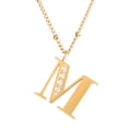 thumbnail image 2 of Juego Joyería Mujer, Collar Aretes Inicial Letras LuckyLy, Acero Inoxidable Baño de Oro 18k dorado UNITALLA, 2 of 6