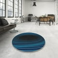thumbnail image 3 of Ahgly Company Indoor Square Patterned Blue Novelty Area Rugs, 5' Square, 3 of 6