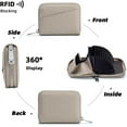 thumbnail image 2 of YooGuoGuo Small Wallet for Women Genuine Leather RFID Blocking Credit Card Holder Elegant Zipper Clutch Purse Short Coin Wallet, 2 of 7