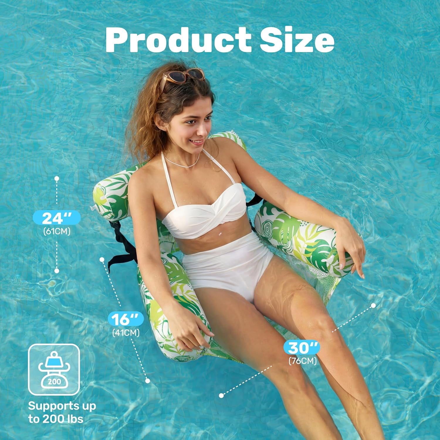 Inflatable Pool Floats Adult,2 Packs Floating Lounge Chairs,Blow up Pool Noodles for Adult Heavy Duty,Floating Chair for Party Summer Water Beach Lake Fun