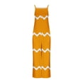 thumbnail image 4 of Kaemgyyd Jumpsuits for Women Color Block Sleeveless Spaghetti Strap Wide Leg Casual Loose Long Rompers with Pockets, 4 of 4