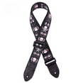 thumbnail image 5 of Polyester Printed Guitar Strap Colorful Folk Guitar Strap Electric Guitar Strap Real Cow Leather Head, 5 of 5