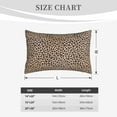 thumbnail image 4 of Uemuo Leopard Print-2 Print Throw Pillow Case – Cozy & Soft Cushion Cover, Hypoallergenic Pillow Case for Sleeping, Perfect for Women with Envelope Closure-14"x20", 4 of 6