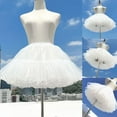 thumbnail image 2 of RUTAYY Women Carnival Tulle Skirt 50s Tutu Skirt Short Ballet Underskirt Petticoat Tutu Carnival Women Tutu For Carnival Party Solid Color Flowy Swing Pleated Beach Skirts, 2 of 9