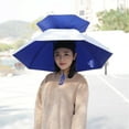 thumbnail image 1 of Double-layer Hat Umbrella Anti-ultraviolet Sunscreen Cap Fishing Parasol Breathable Anti-rain Umbrella Cap, 1 of 7
